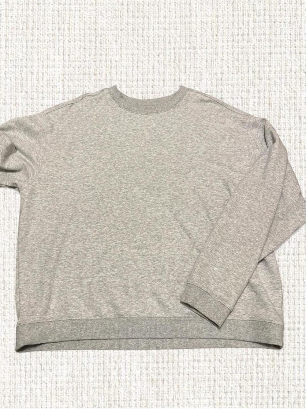DSG Heather Gray Oversized Fleece Crewneck Sweatshirt XL